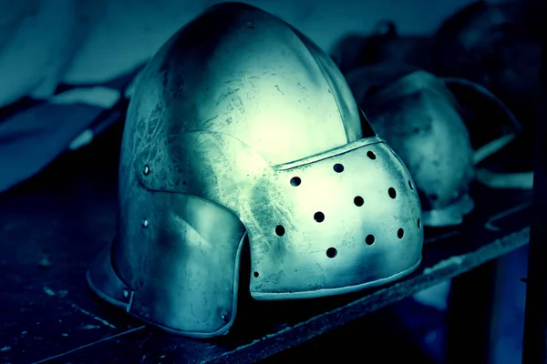 Mittelalterliche Rüstung Detail Einer Antiken Rüstung Von Krieg Und Schutz — Stockfoto