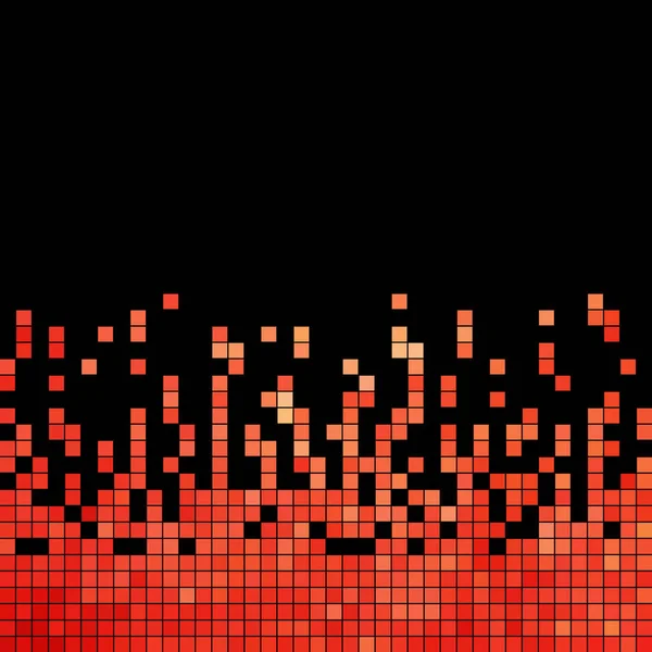 Abstract Vector Met Vierkante Pixels Mozaïek Achtergrond Rood — Stockfoto