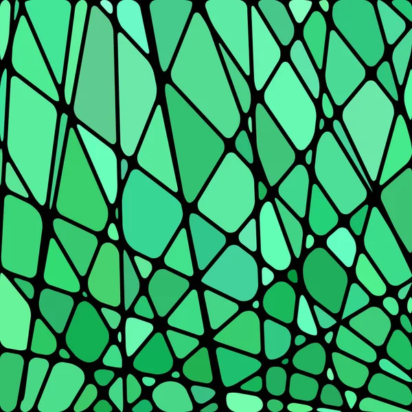 Abstract Vector Fondo Mosaico Vitral Verde Verde Azulado —  Fotos de Stock