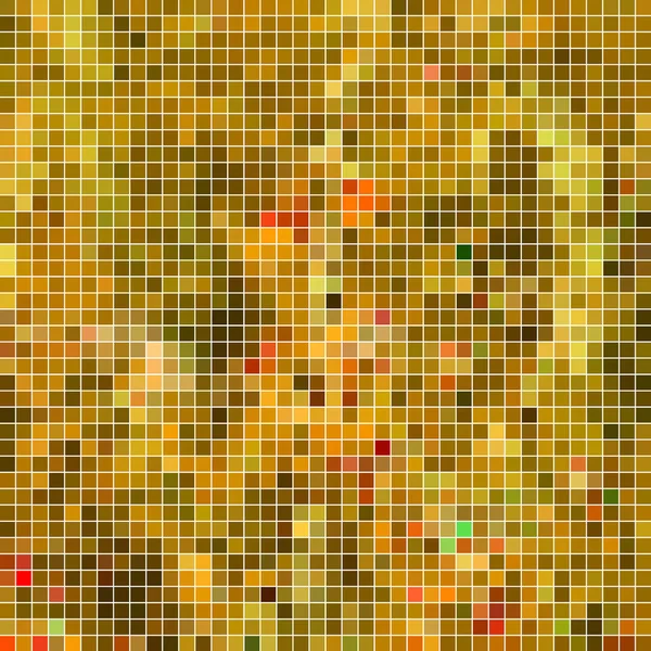 Astratto Vettore Quadrato Pixel Mosaico Sfondo Giallo — Foto Stock