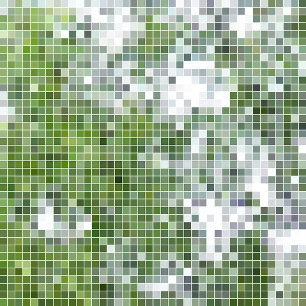 Abstrakcyjny Wektor Kwadratowy Piksel Mozaika Tło Zielony — Zdjęcie stockowe