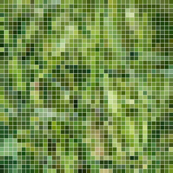 Abstrait Vecteur Carré Pixel Mosaïque Fond Vert — Photo