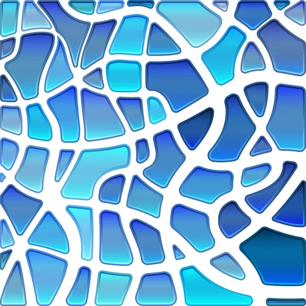 Abstraktní Vektorové Mozaiky Barevného Skla Modré Fialové — Stock fotografie