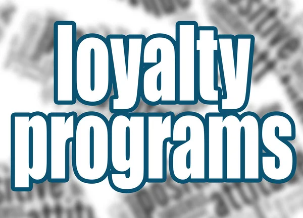 Loyalty Programs Word Word Cloud Background Rendering — Stock Photo, Image