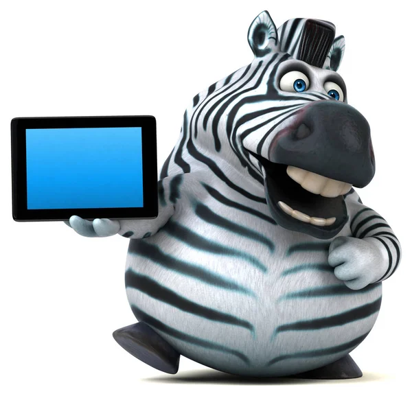 Zebra Divertente Illustrazione — Foto Stock