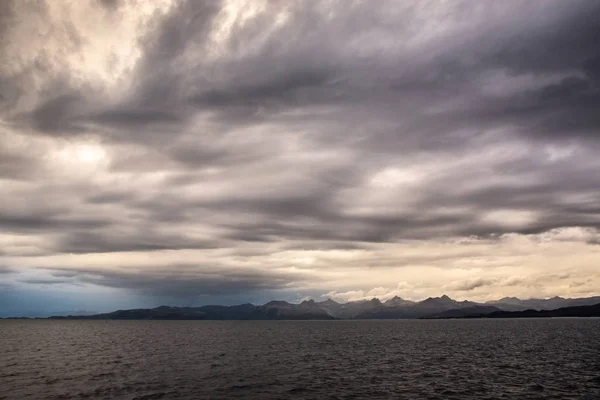 Ferry Cruise Naar Lofoten Eilanden Noorwegen — Stockfoto