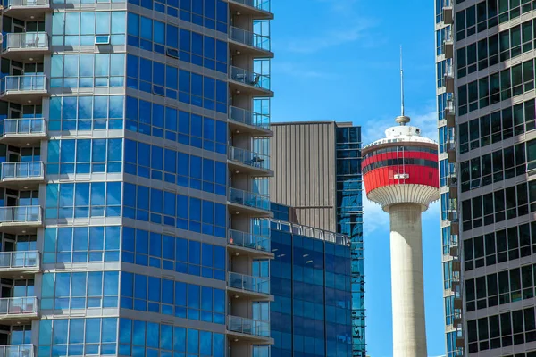 Panoramę Miasta Calgary Alberta Kanada — Zdjęcie stockowe