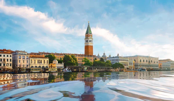 Ochtend San Marco Plein Venetië — Stockfoto