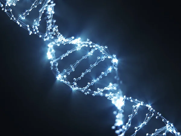 Ácido Desoxirribonucleico Dna Molécula Que Carrega Código Genético Ilustração Imagem — Fotografia de Stock