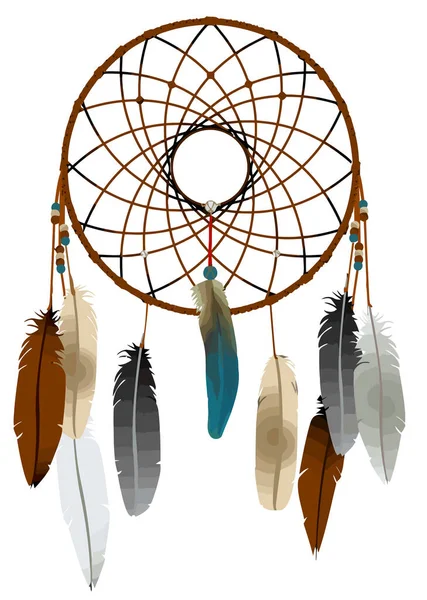 Dreamcatcher Native American Tribal Cultuur Mysterie Illustratie — Stockfoto