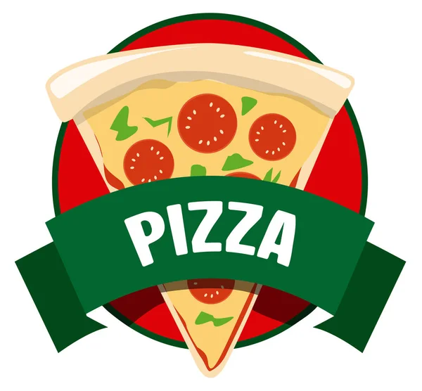 Pepperoni Queso Rebanada Pizza Snack Fusión Caliente Comida Rápida Ilustración — Foto de Stock