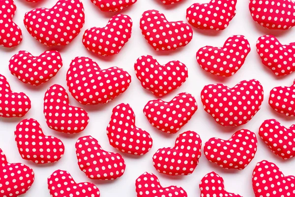 Valentine Hearts White Background — Stock Photo, Image