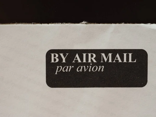 편지에 프랑스어에서 Avion — 스톡 사진