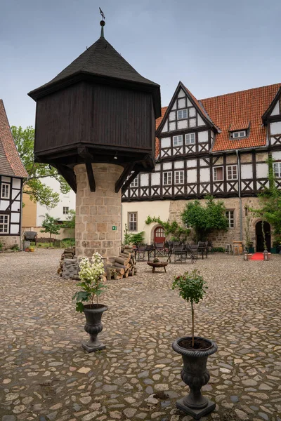 Óváros Quedlinburg Szász Anhalt Németország Európa — Stock Fotó