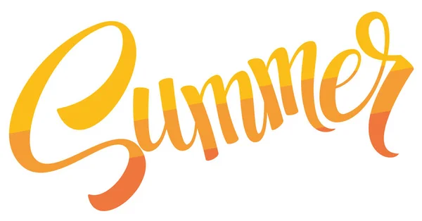 Letní Text Slunné Teplé Dovolená Dovolená Ilustrace — Stock fotografie