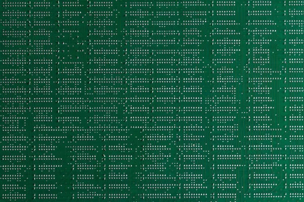 Computer Technology Background Close Green Digital Electronic Printed Circuit Board — Stock Photo, Image