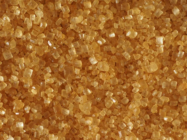Nahaufnahme Brauner Zuckerkristalle — Stockfoto