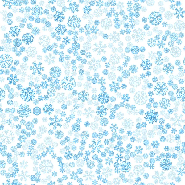 Вектор Зимовий Сніг Безшовний Візерунок Світло Блакитний — стокове фото