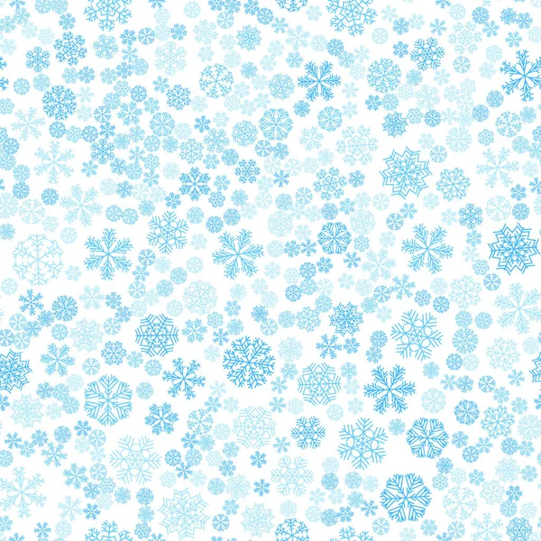 Vecteur Hiver Neige Lumière Motif Sans Couture Bleu Clair — Photo