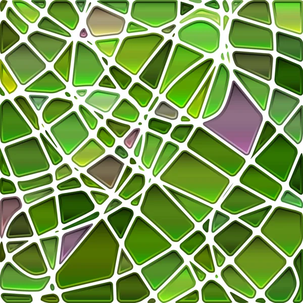 Vector Abstracto Manchado Vidrio Mosaico Fondo Verde Violeta —  Fotos de Stock