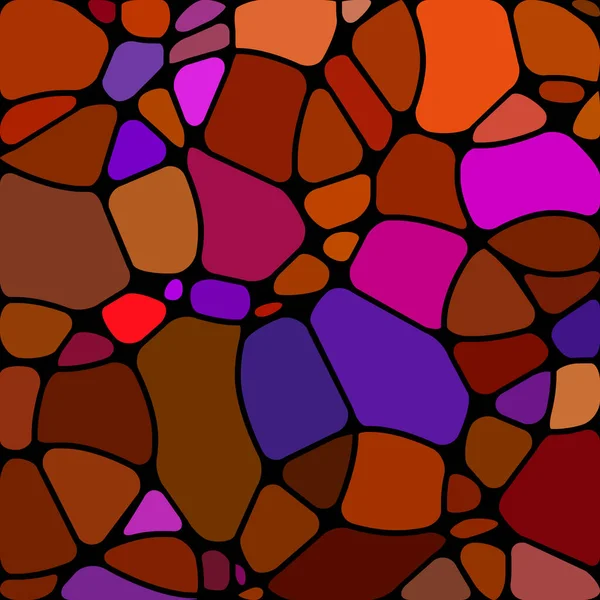 Abstrakt Vektor Målat Glas Mosaik Bakgrund Röda Cirklar — Stockfoto