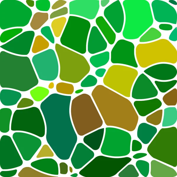 Vetor Abstrato Fundo Mosaico Vidro Manchado Círculos Verdes — Fotografia de Stock