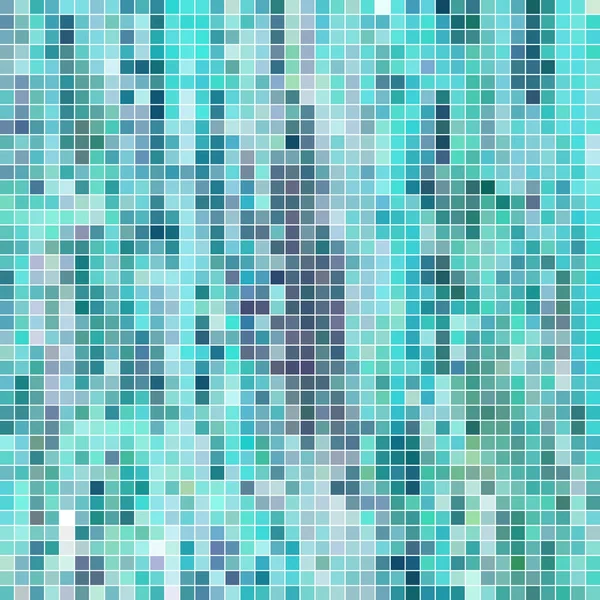 Vector Abstracto Cuadrado Pixel Fondo Del Mosaico Azul — Foto de Stock