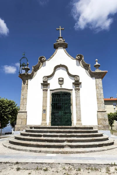 カルヴァリーの主の礼拝堂のファサード グヴェアのロココ建築で19世紀に建てられました ベイラ アルタ ポルトガル — ストック写真