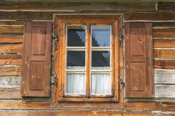 Tokarnien Polen Mai 2018 Altes Traditionelles Polnisches Holzhaus Freilichtmuseum — Stockfoto