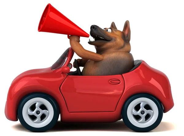 Tysk Hyrdehund Illustration - Stock-foto