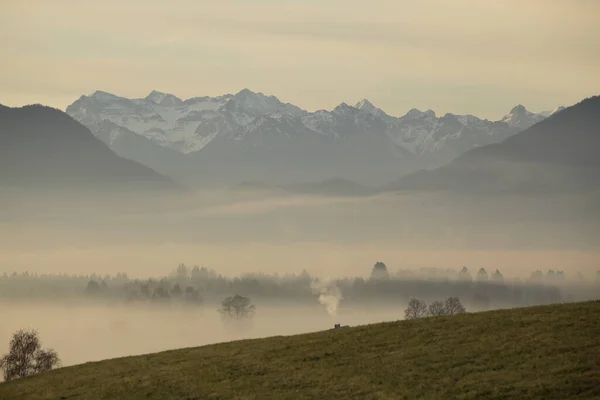 Paisagem Com Nuvens Natureza — Fotografia de Stock