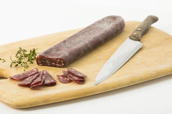 Salami Van Buffelvlees — Stockfoto