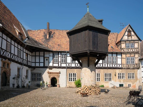 Óváros Quedlinburg Szász Anhalt Németország Európa — Stock Fotó