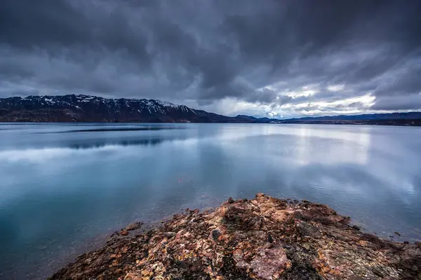 Askja Vulkan Krater Island — Stockfoto