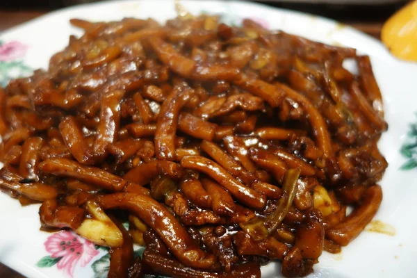 Hokkien Mee Nudeln Malaysischen Stil Gebratene Nudeln — Stockfoto