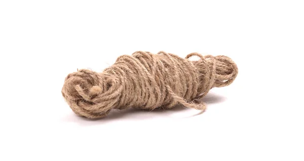 Стара Мотузка Ізольована Білому Тлі — стокове фото