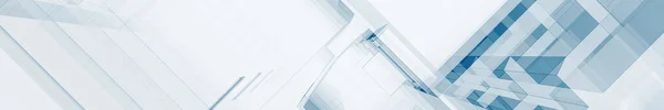 stock image Blue glass contemporary horizontal background. 3d rendering