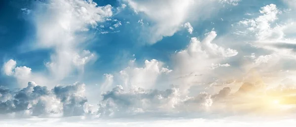 Céu Nuvens Arte Nascer Sol Fundo Papel Parede Verão — Fotografia de Stock