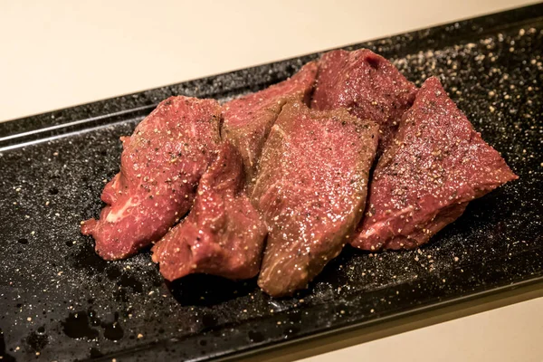 Frescura Parrilla Carne Ciervo Japonés Yakiniku —  Fotos de Stock