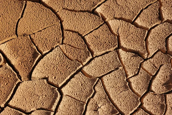 Lama Seca Rachada Sob Sol Quente Espanha — Fotografia de Stock