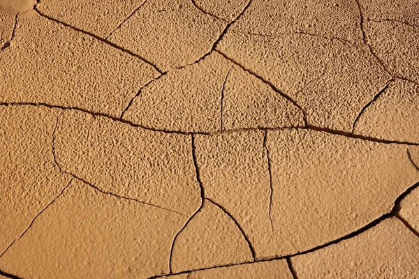 Lama Seca Rachada Sob Sol Quente Espanha — Fotografia de Stock