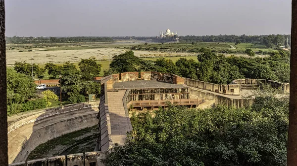 Arka Plan Agra Uttar Pradesh Hindistan Alanları Taj Mahal Agra — Stok fotoğraf