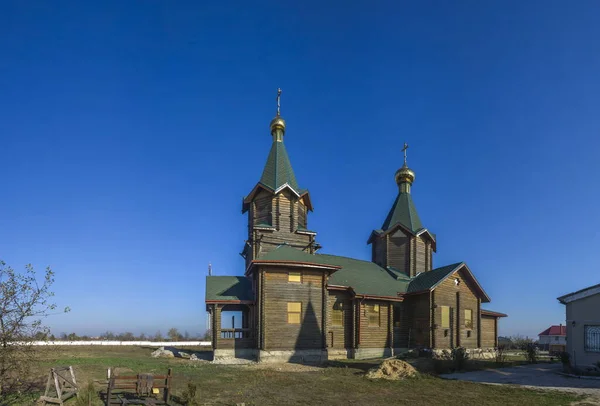 Odessa Ukraine 2018 Unvollendete Und Verlassene Holzkirche Dorf Aleksandrovka Ukraine — Stockfoto