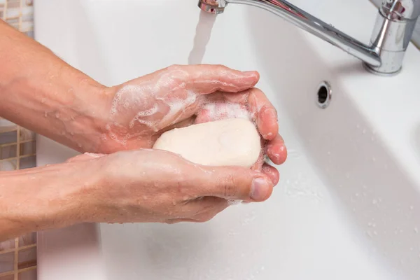 Spălarea Mâinilor Săpun Chiuvetă — Fotografie, imagine de stoc