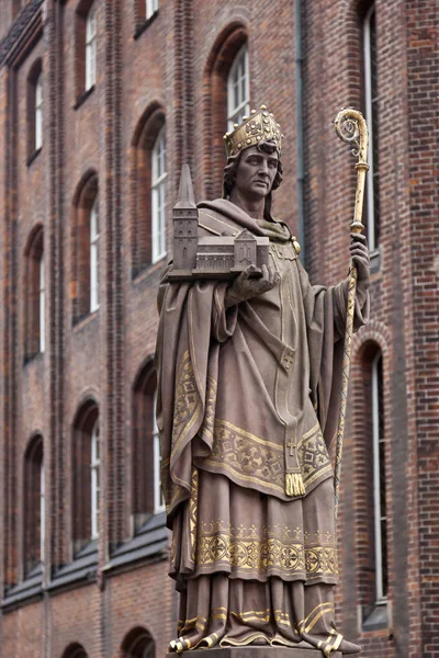 Statue Der Trostbrücke Hamburg — Stockfoto