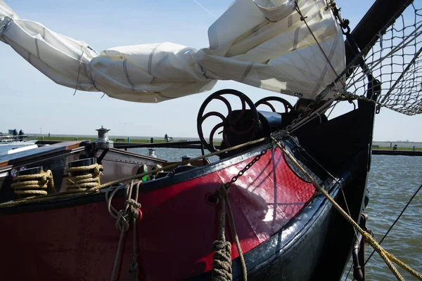 Részletek Egy Történelmi Vitorlás Volendam Hollandiában — Stock Fotó