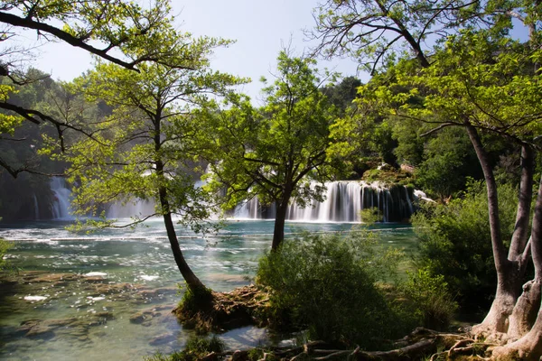 Krka Ulusal Parkı Hırvatistan Dalmaçya Kentindeki Ulusal Parklardan Biri — Stok fotoğraf