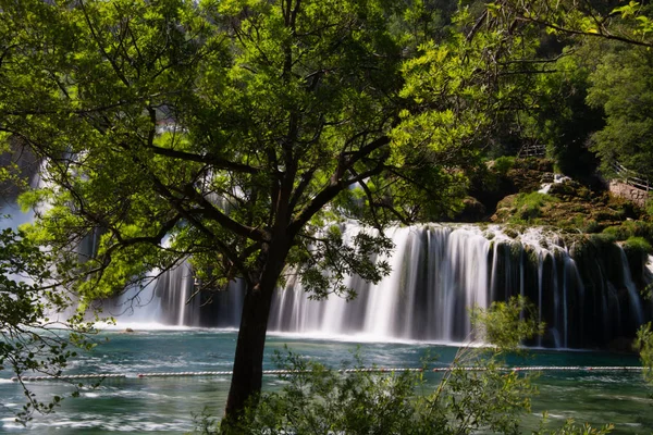 Krka Ulusal Parkı Hırvatistan Dalmaçya Kentindeki Ulusal Parklardan Biri — Stok fotoğraf