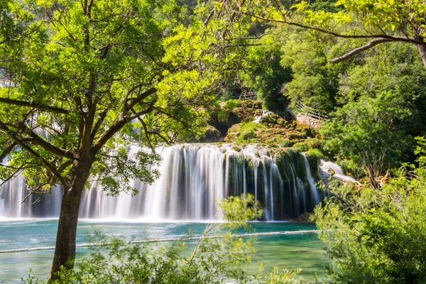 Parque Nacional Krka Uno Los Parques Nacionales Dalmacia Croacia —  Fotos de Stock