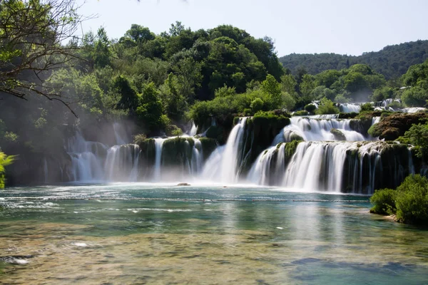 Krka Ulusal Parkı Hırvatistan Dalmaçya Kentindeki Ulusal Parklardan Biri — Stok fotoğraf